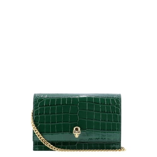 Alexander McQueen/亚历山大麦昆 绿色徽标单肩包 613088 1HB0G 3120 PLSX