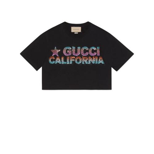  GUCCI古驰 22年秋冬 女士 针织棉T恤 691843 XJEN6 1043