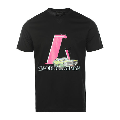 Emporio Armani/安普里奥阿玛尼22春夏潮流印花棉质宽松男士短袖T恤3L1T8P1JW5Z