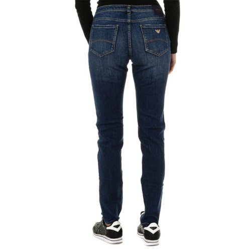  ARMANI JEANS/阿玛尼牛仔 女士蓝色棉质牛仔裤 6Y5J28 5DAAZ 1500 PLFSX