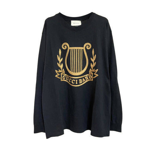 Gucci 古驰  黑色男士卫衣 重工金线编织图案 百搭款