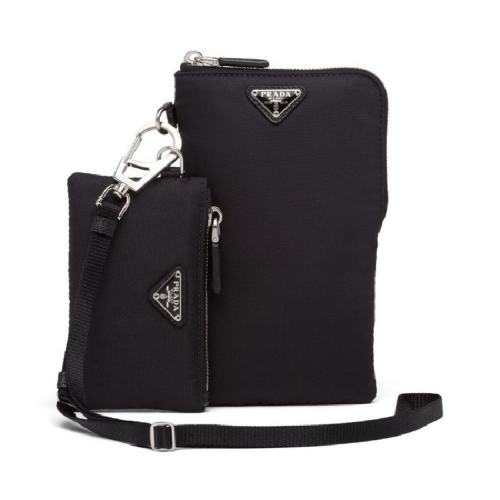  PRADA/普拉达 男士黑色尼龙单肩包 2TT0912DMIF0002 PLSX