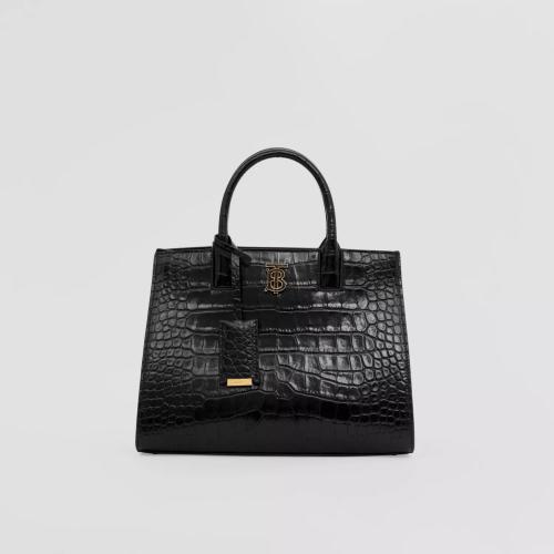  BURBERRY 22年秋冬 女士 迷你压花皮革 Frances 包 80591321