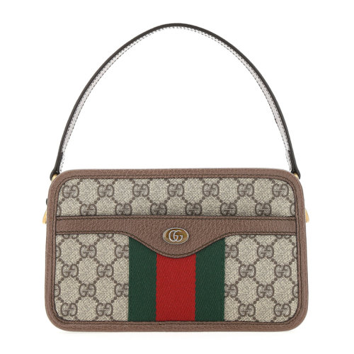 GUCCI/古驰 ophidia系列 女士红绿花纹单肩包手提包