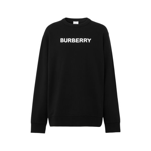 BURBERRY/博柏利 22年春夏新款 男士黑色纯棉徽标印花运动衫卫衣80553121