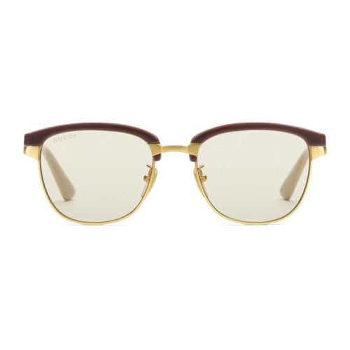  GUCCI古驰 22年秋冬 男士 可更换镜框长方形太阳眼镜 706751 I3330 8091