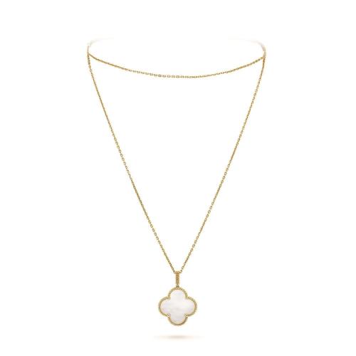 VCA梵克雅宝 22年秋冬 女士 项链 Magic Alhambra长项链,单图案 VCARO49L00 预定商品1-3周发货