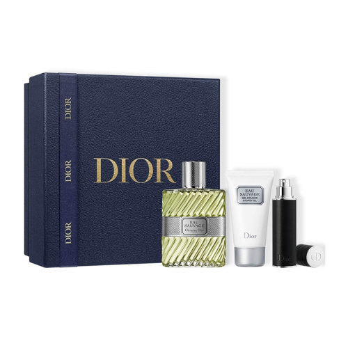 DIOR/迪奥2021圣诞限量清新之水男士套装3件套 淡香水100+10ml+沐浴露50ml