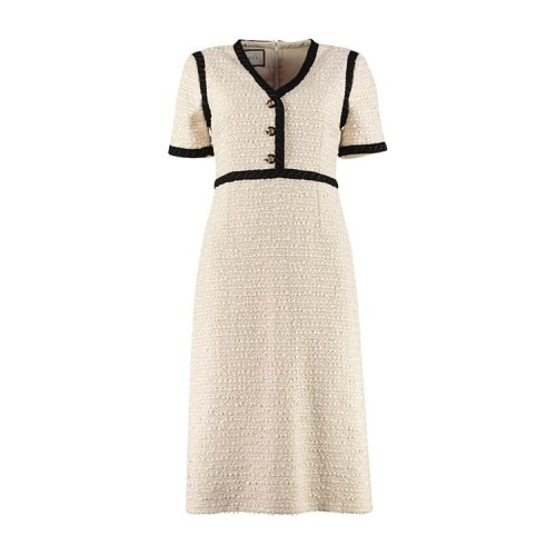 GUCCI/古驰 女裙 时尚百搭 女士米色棉质连衣裙 572387ZAA0O9289