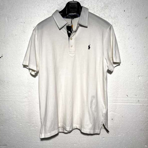 Polo Ralph Lauren/拉夫劳伦马球 白色男士短袖POLO衫(瑕疵折扣）
