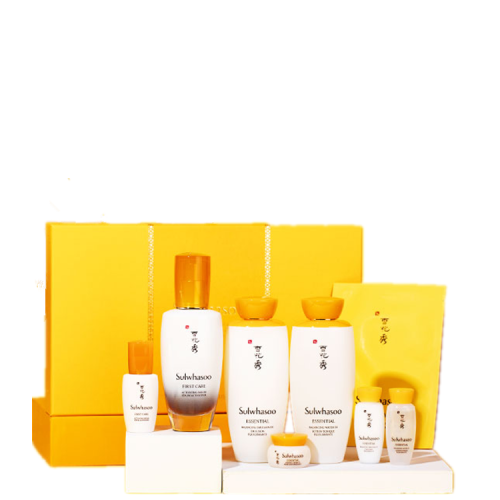 Sulwhasoo/雪花秀  滋阴水乳精华三件套礼盒 新旧版随机发货（正：精华90ml+8ml 水125ml+15ml 乳125ml+15ml 小样：面霜5ml+面膜1片）