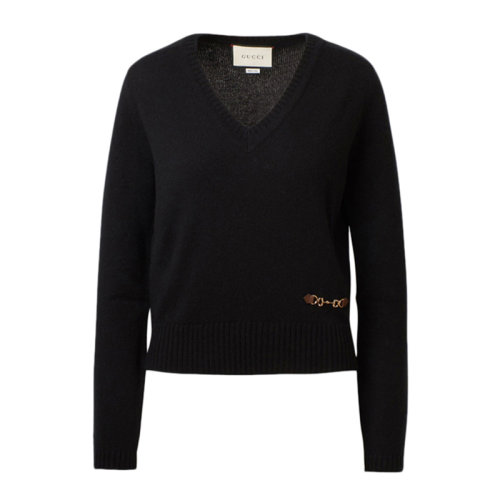 GUCCI 古驰 女士 服装 长袖羊绒衫 女士针织衫 毛衣