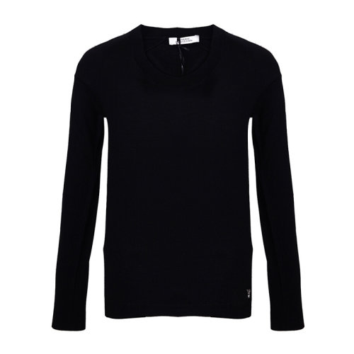 VERSACE/范思哲 男装 服饰 深蓝色羊毛圆领时尚休闲男士针织衫/毛衣