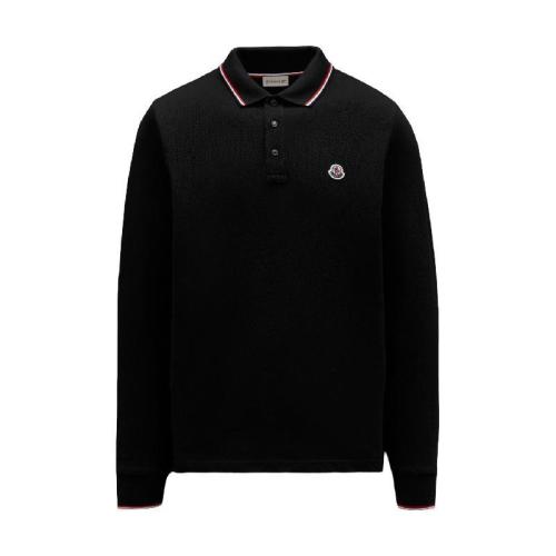  MONCLER蒙可蒙克莱 22年秋冬 男士 长袖Polo 徽标长袖Polo衫 H20918B7010084556999