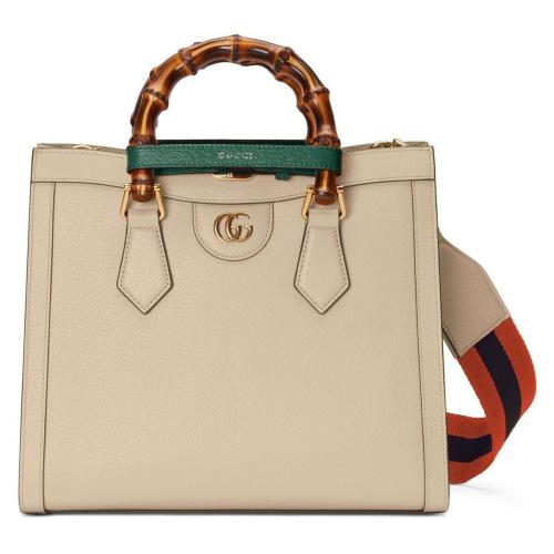  GUCCI古驰 22年秋冬 女士 Gucci Diana竹节小号托特包 702721 U3ZDT 9982