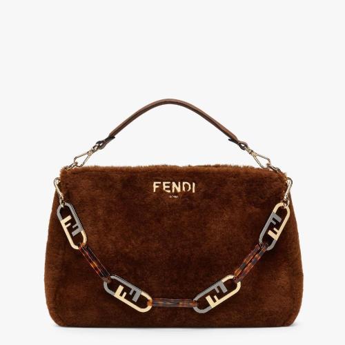  FENDI芬迪 22年秋冬 女士 单肩包 Fendi OLock Zip 8BR80_LA5F1J0G