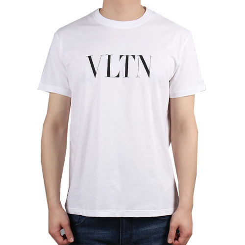 Valentino/华伦天奴  白色男士时尚休闲短袖T恤 TV3MG10V3LE A01 ZGF012467