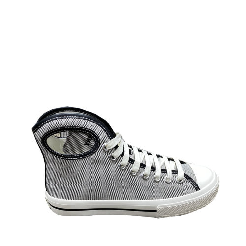 BURBERRY/博柏利  巴宝莉男鞋 男士混色脚踝镂空高帮帆布鞋休闲运动鞋 80390661