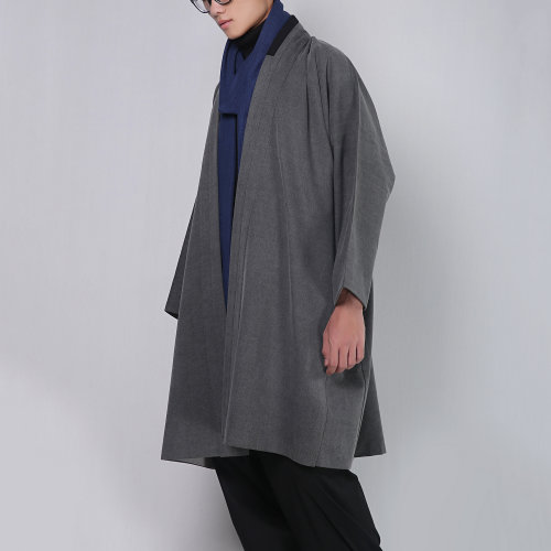 JLMT/净莲满堂 宋风大氅 墨染棉 男中式其他