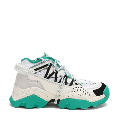 KENZO/高田贤三 男士织物配皮系带网眼运动鞋5SN301F52