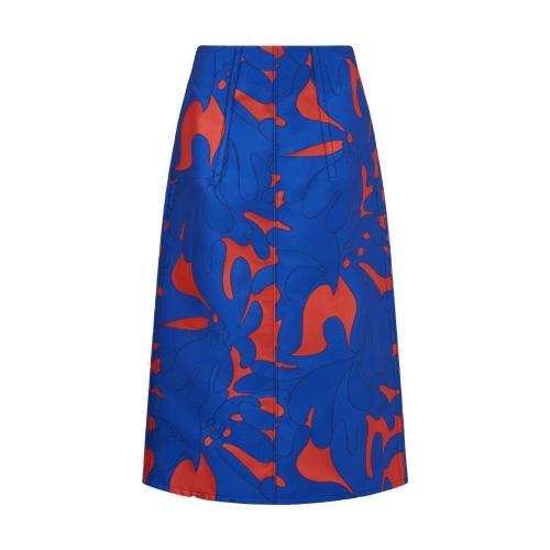  MONCLER蒙可蒙克莱 22年秋冬 女士 半身裙 Jacquard Midi Skirt H20942D00001M2441F75