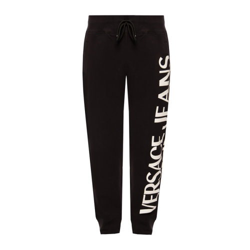 VERSACE JEANS/范思哲牛仔 男士黑色棉质经典字母徽标印花装饰休闲裤运动裤长裤男裤 A2GVA1F3-13956-899