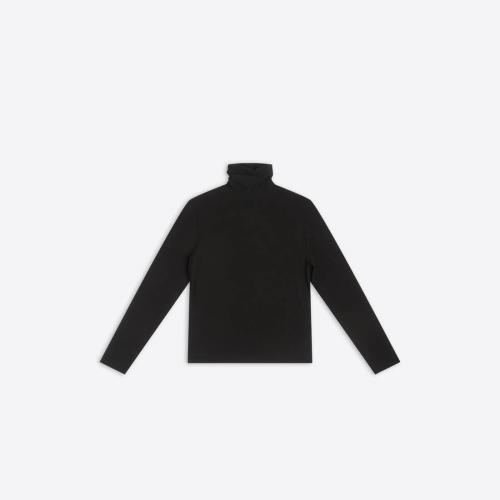  BALENCIAGA巴黎世家 22年春夏 女士 针织衫 Womens Fitted Turtleneck in Black 698519TCV1310
