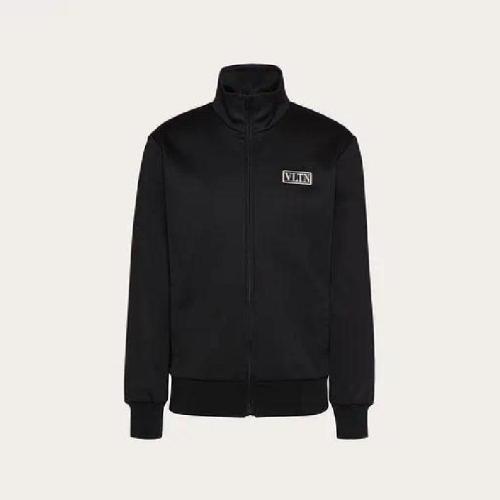 VALENTINO华伦天奴 22年春夏 男士 长袖T恤 VLTN TAG科技棉卫衣 WV3MF19Q7ML0NO 预定商品1-3周发货