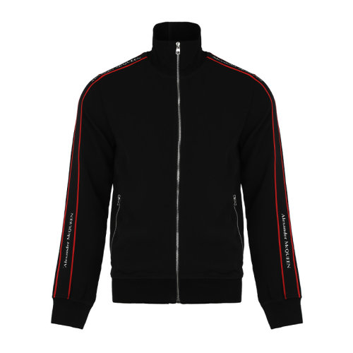 Alexander McQueen/亚历山大麦昆21新品立领拉链开胸卫衣男卫衣625377QRR381