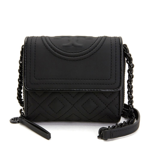 Tory Burch/汤丽柏琦 Fleming系列 女士菱形人造革翻盖单肩包斜挎包链条包女包 54300多色可选