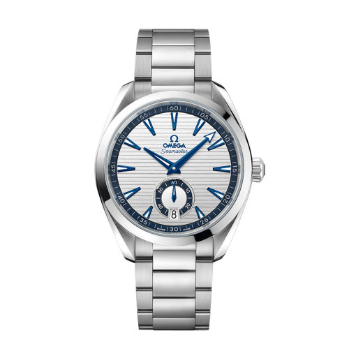 OMEGA/欧米茄 22年春夏新款 海马系列 男士银色表盘自动上链同轴机芯精钢表壳表带腕表41毫米220.10.41.21.02.004