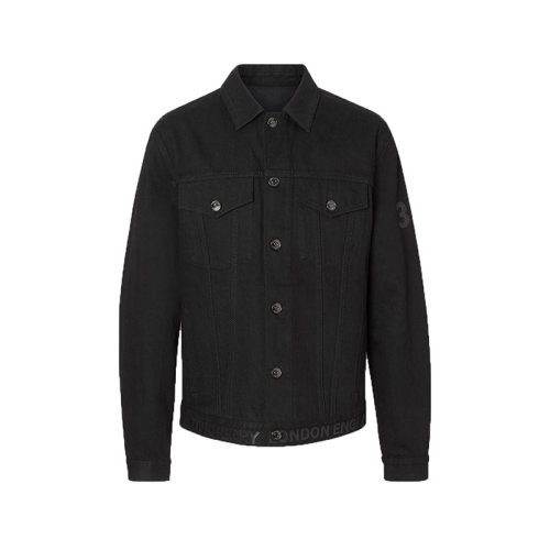 BURBERRY/博柏利  巴宝莉男装 时尚简约 男士黑色棉质牛仔外套夹克 80143561
