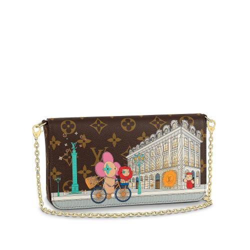  LV路易威登 22年秋冬 女士 单肩包 POCHETTE FéLICIE 链条包 M81545