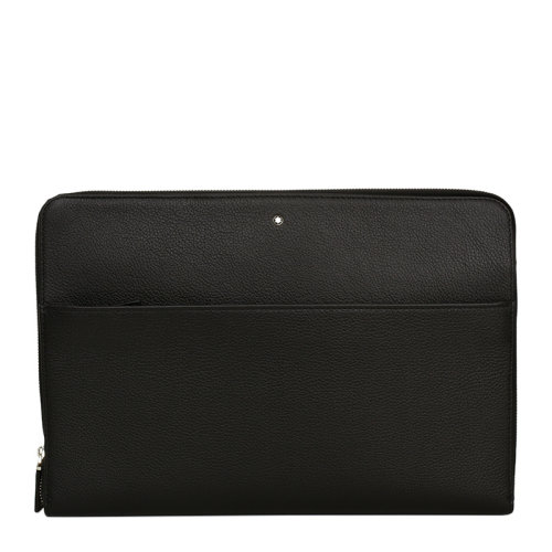 MontBlanc/万宝龙 男士黑色牛皮拉链手拿包 116732