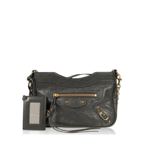 Balenciaga/巴黎世家 女士黑色皮质单肩包 516260D94IG1000女包