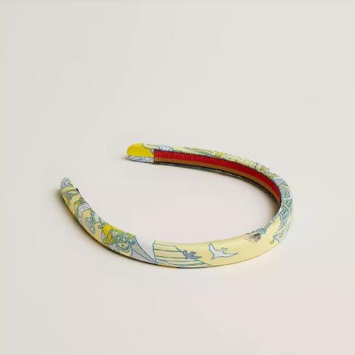  HERMES爱马仕 22年秋冬 女士 发带 Serre-tete Elsa ??La Folle Parade?? H221029G 01TU