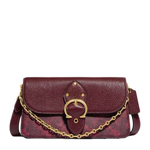 COACH/蔻驰 女士红色皮质斜挎包链条包单肩包 6910B4RTQ