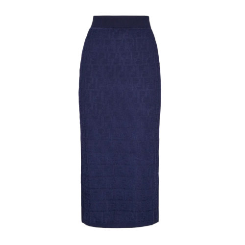 Fendi/芬迪 女士 服装  蓝色半裙 女士半身裙