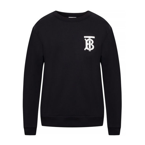 BURBERRY/博柏利 男士 服装 21春夏 黑色专属标识图案棉质运动衫 男卫衣