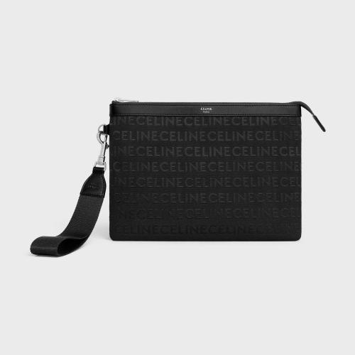 CELINE赛琳思琳 22年秋冬 男士 手拿包 CELINE通体提花小号手拿包 10I312EL5.38SI