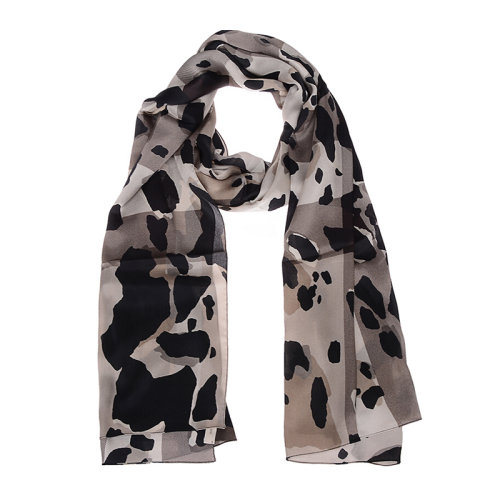 BURBERRY/博柏利 女士深石色花纹桑蚕丝丝巾围巾围脖 3978166