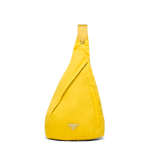 PRADA/普拉达  男士黄色尼龙皮革单肩背包2VZ092_2DW3_F0010_V_OOO