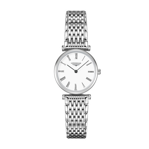LONGINES/浪琴 嘉岚系列 女士圆形石英表白色表盘24毫米L4.209.4.11.6