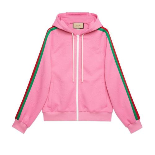  GUCCI古驰 22年秋冬 女士 GG针织提花拉链夹克 695726 XJECY 5835