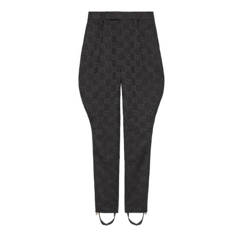  GUCCI古驰 22年秋冬 女士 加大GG帆布马术风格裤装 671459 ZAHT5 1000 预定商品2-6周发货