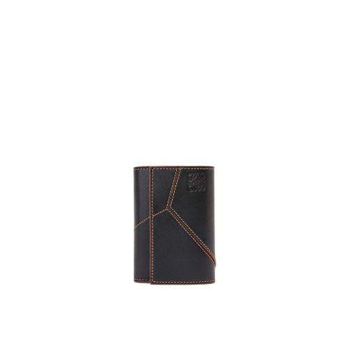  LOEWE罗意威 22年秋冬 男士 钱包 Puzzle stitches small vertical wallet in smooth calfskin