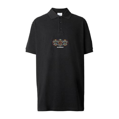  BURBERRY/博柏利 男士黑色棉质短袖polo衫 80355681