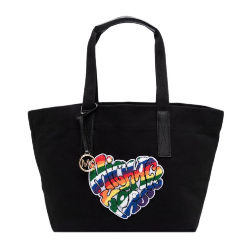 Michael Kors/迈克·科尔斯 女士帆布心形图案手提包 30T1G01T3C多色可选