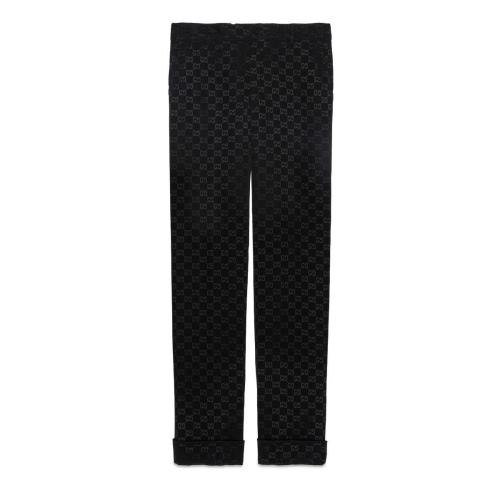  GUCCI古驰 22年秋冬 女士 轻质GG帆布长裤 664408 ZAHMD 1000 预定商品2-6周发货