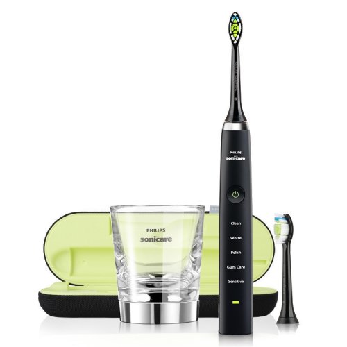 Philips/飞利浦 电动牙刷 成人声波震动钻石系列 黑钻牙刷【陈伟霆同款】粉钻牙刷【千颂伊同款】HX9352/HX9362